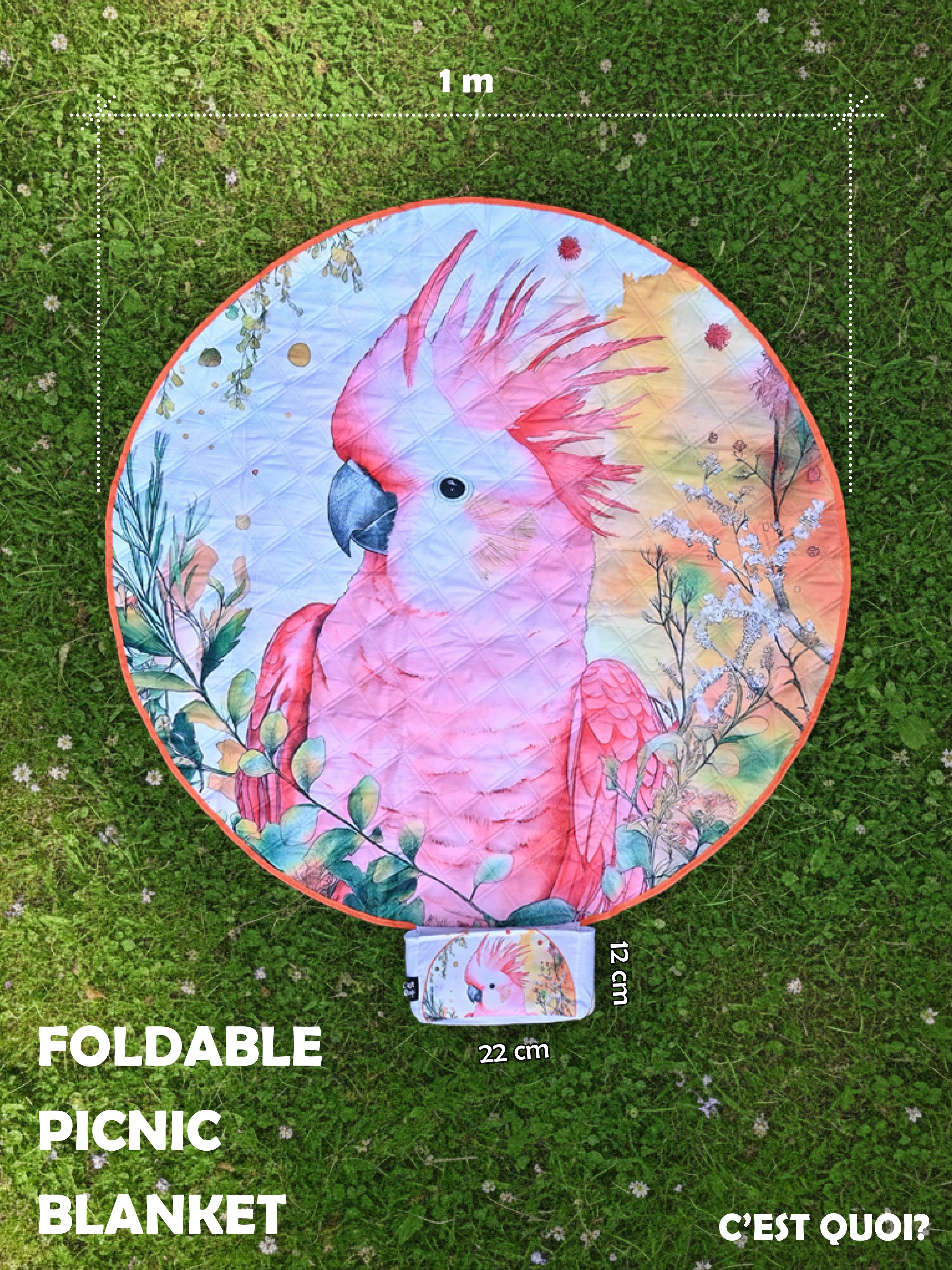 Foldable 1m Picnic Blanket