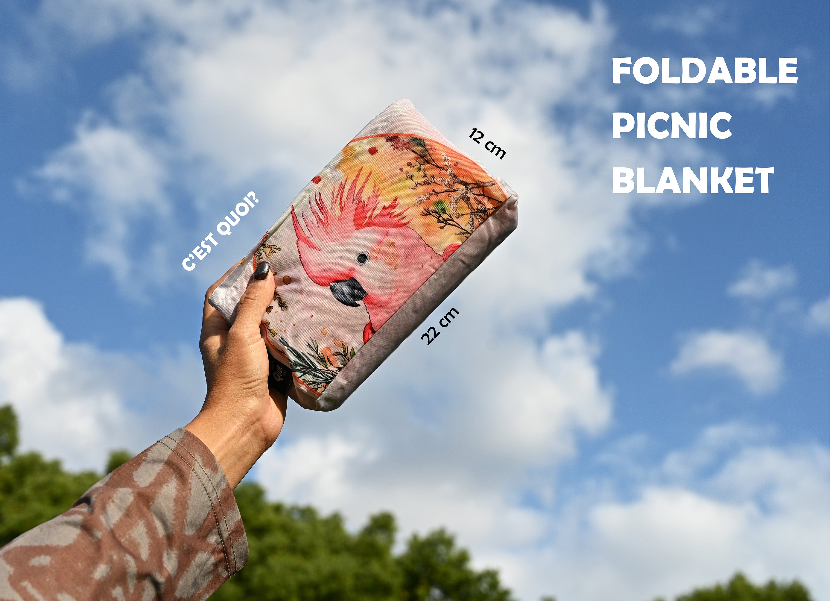 1m Foldable Picnic Blanket - Designed in Sydney