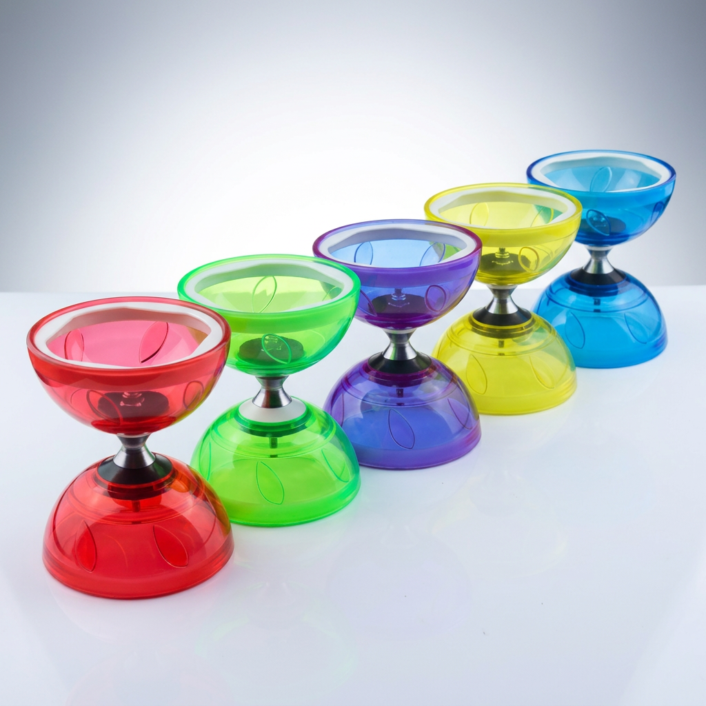 Triple Bearings Chinese Diabolo Yoyo Set for All ages - Perfect for kids present, fitness, tricks - Large