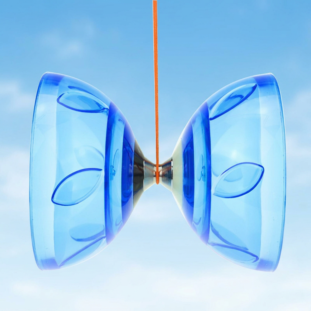 Triple Bearings Chinese Diabolo Yoyo Set for All ages - Perfect for kids present, fitness, tricks - Large
