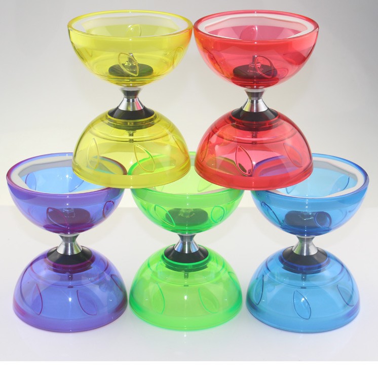 Triple Bearings Chinese Diabolo Yoyo Set for All ages - Perfect for kids present, fitness, tricks - Large